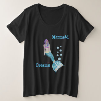 Mermaid Dreamweaver (donker shirt) Grote Maat T-shirt