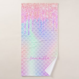 Mermaid écaille nom holographique rose
