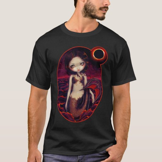 Mermaid Eclipse gothic moon Shirt (Voorkant)