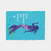 Mermaid en Golden Hook Fleece Deken (Voorkant (Horizontaal))
