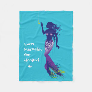 Mermaid en Golden Hook Fleece Deken