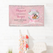 Mermaid Ethnic Baby roze Clam Shell Pearls Spandoek (Insitu)