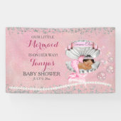 Mermaid Ethnic Baby roze Clam Shell Pearls Spandoek (Horizontaal)