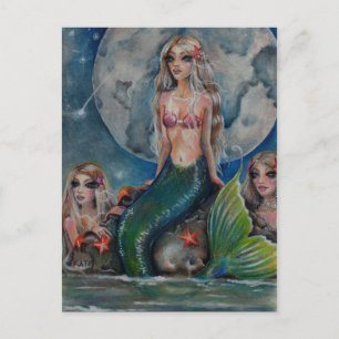 Mermaid Evening Briefkaart