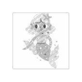 Mermaid fairy rubberstempel (Afrduk)
