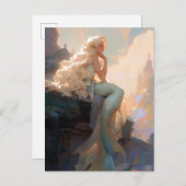 Mermaid Fantasy Art Briefkaart (Voorkant / Achterkant)