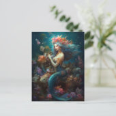 Mermaid Fantasy Art Briefkaart (Staand voorkant)