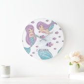 Mermaid Fantasy Art Grote Klok (Huis)