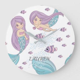 Mermaid Fantasy Art Grote Klok