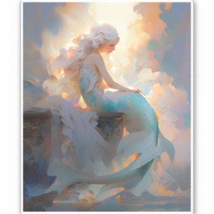 Mermaid Fantasy Art Sticker