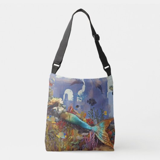Mermaid Fantasy Crossbody Tas (Voorkant)
