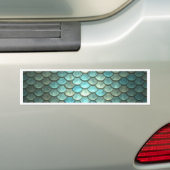 Mermaid Fish Scale Dragon Scale Scale Bumpersticker (Op auto)