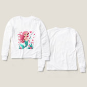 Mermaid Fishing Fun – Kids’ Long Sleeve Tee (Voorkant /achterkant)