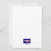 Mermaid Flat-kaart Feestdagenkaart (Achterkant)