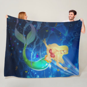 Mermaid Fleece Deken