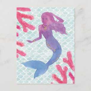 Mermaid Friends I Briefkaart