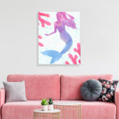 Mermaid Friends I Canvas Afdruk (Insitu (Woonkamer))