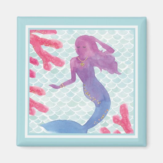 Mermaid Friends I Magneet (Voorkant)