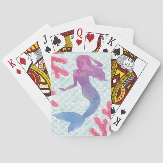 Mermaid Friends I Pokerkaarten (Achterkant)