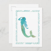 Mermaid Friends IV Briefkaart (Voorkant / Achterkant)