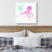 Mermaid Friends V Canvas Afdruk (Insitu (Slaapkamer))