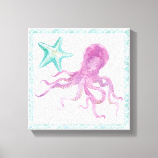 Mermaid Friends V Canvas Afdruk (Voorkant)