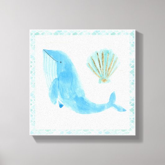 Mermaid Friends VII Canvas Afdruk (Voorkant)