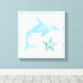 Mermaid Friends VIII Canvas Afdruk (Insitu (Houten vloer))