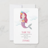 Mermaid Glam Birthday Party Kaart (Voorkant)