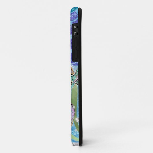 Mermaid Glitter Illustration with Tail Scales Case-Mate iPhone Case (Achterkant/links)