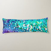 Mermaid Glitter Lichaamskussen (Achterkant)