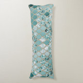 Mermaid Glitter Scales #3 #shiny Lichaamskussen (Voorkant Verticaal)