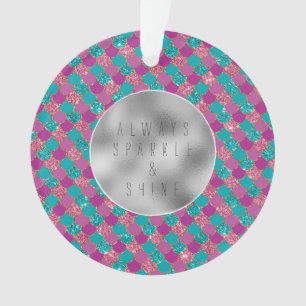 Mermaid Glitz à la menthe rose Aqua