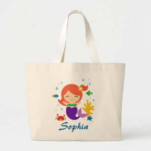 Mermaid Grote Tote Bag