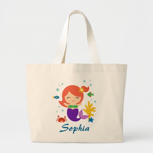 Mermaid Grote Tote Bag (Voorkant)