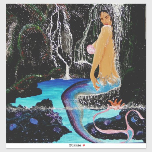 Mermaid grotto douche #2 sticker (Vel)