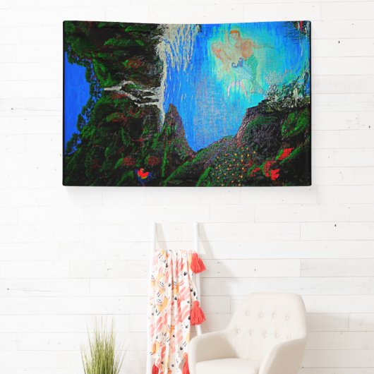 Mermaid grotto spandoek (Insitu)