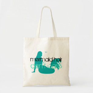 Mermaid Hair houdt niet van Blauwgroen prijsblokke Tote Bag