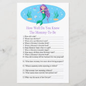 Mermaid Hoe goed ken je het baby shower spel? (Voorkant)