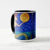 Mermaid Holding Moon Mug (Devant gauche)