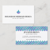 Mermaid Hologram Visitekaartje (Voorkant / Achterkant)
