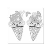 Mermaid icecream 	rubberstempel (Afrduk)