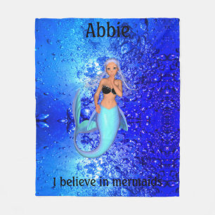 Mermaid - Ik geloof in Mermaids Fleece Blanket Deken