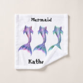 Mermaid Imaginaire Fairy Tales Cartoon Tails (Gant de toilette)