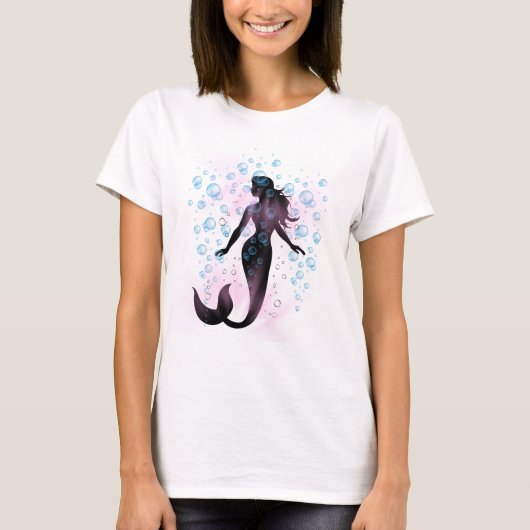 Mermaid in Soft Tides T-shirt (Voorkant)