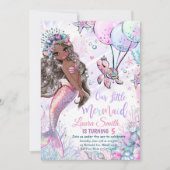 Mermaid Invitation Anniversaire Mermaid invitation (Devant)