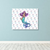 Mermaid Iole Canvas Afdruk (Insitu (Houten vloer))