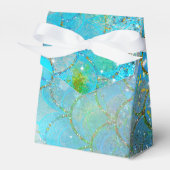 Mermaid Iridescent Pearl Shimmer Birthday Party Bedankdoosjes (Voorkant Zijde)