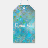 Mermaid Iridescent Pearl Shimmer Birthday Party Cadeaulabel (Voorkant)