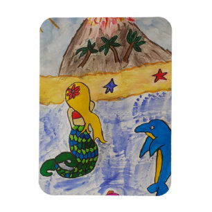Mermaid Island Flexible Photo Magnet Magneet